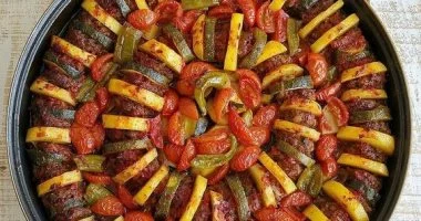 صينية البطاطس بالكفتة