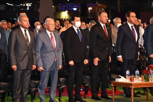 أشرف صبحي يشارك احتفالية الأهلي لـ "تدشين النجمة العاشرة"..صور