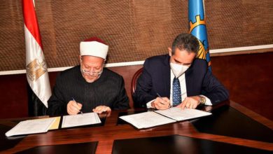 مفتي الجمهورية ومحافظ الغربية يوقعان بروتوكول إنشاء أول فرع لدار الإفتاء