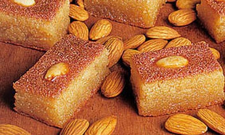 مكونات-عمل-البسبوسة-العادية زى الحلوانى