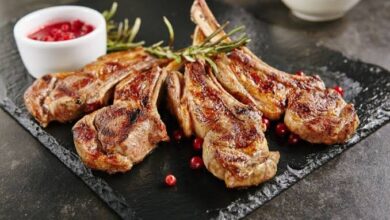 صينية ريش بالبصل في الفرن