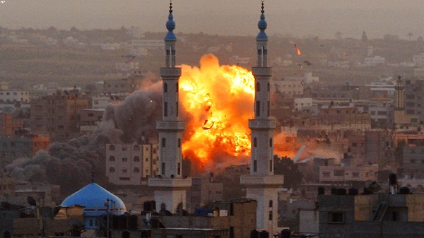 قصف غزة