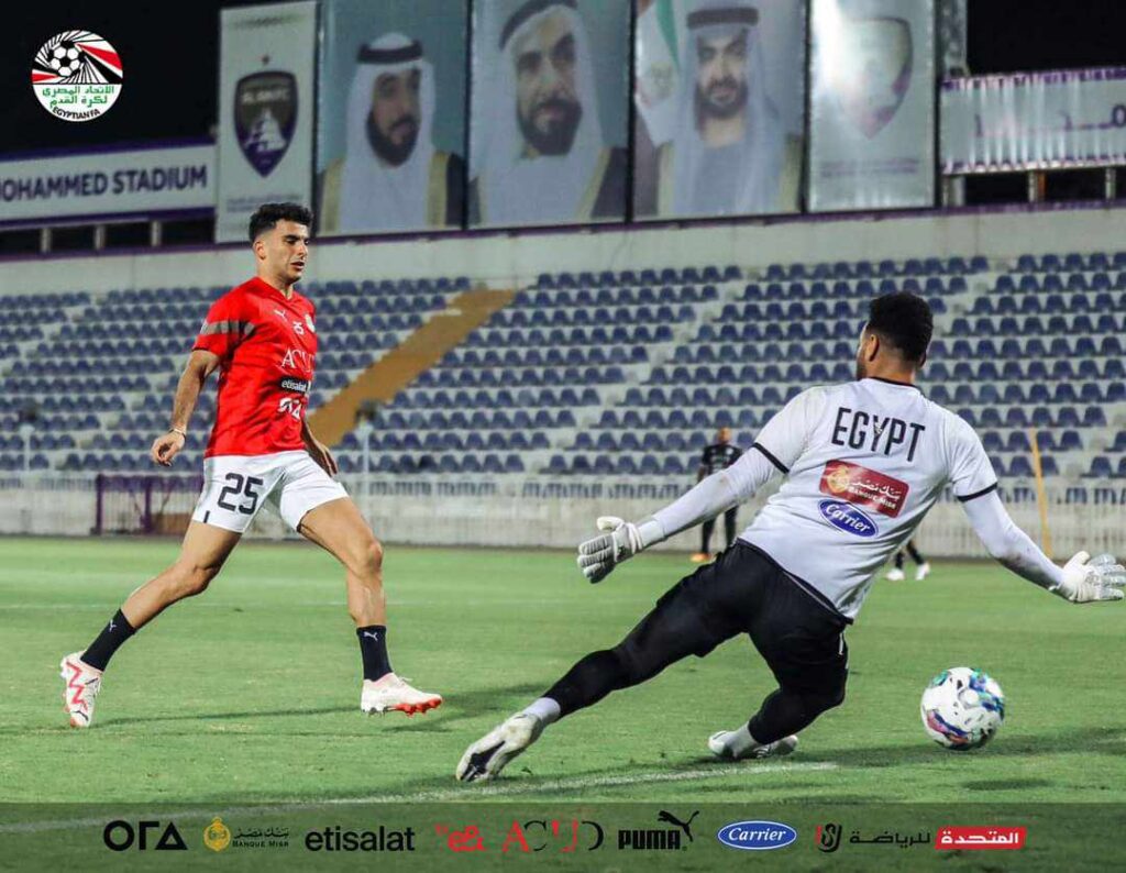 منتخب مصر يخوض مرانه الاول