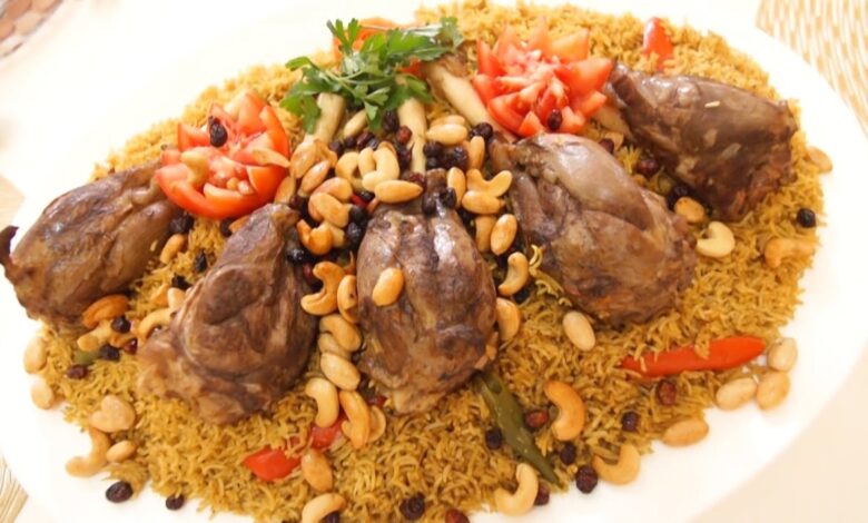 كبسة اللحم بالموزات