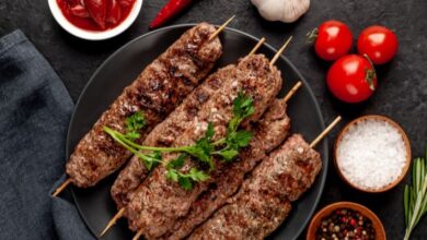 كباب مشوي بالفرن