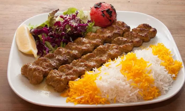 كباب اللحم بالطريقة الإيرانية