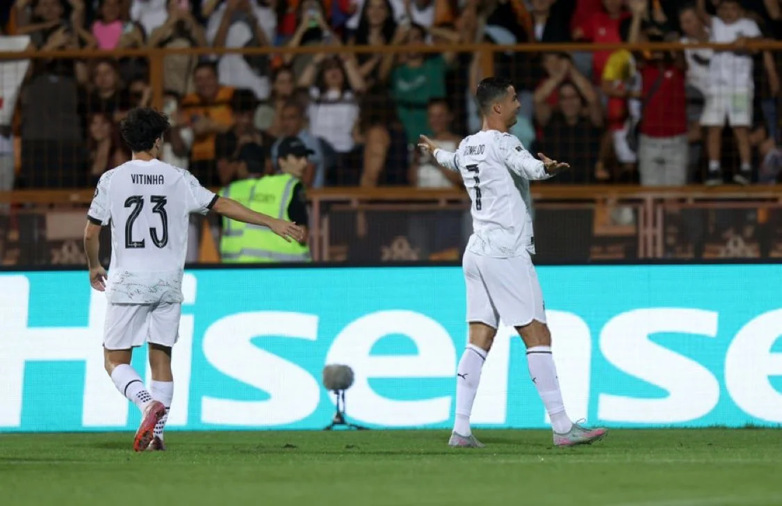 رونالدو وفيليكس يقودان البرتغال لانتصار ساحق على أرمينيا في تصفيات كأس العالم 2026