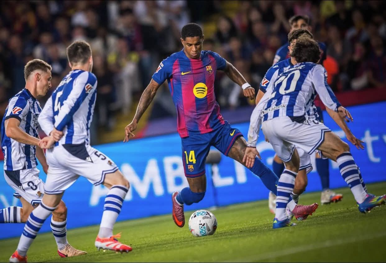 راشفورد يتفوق على مانشستر يونايتد إبداعيًا بعد انتقاله إلى برشلونة