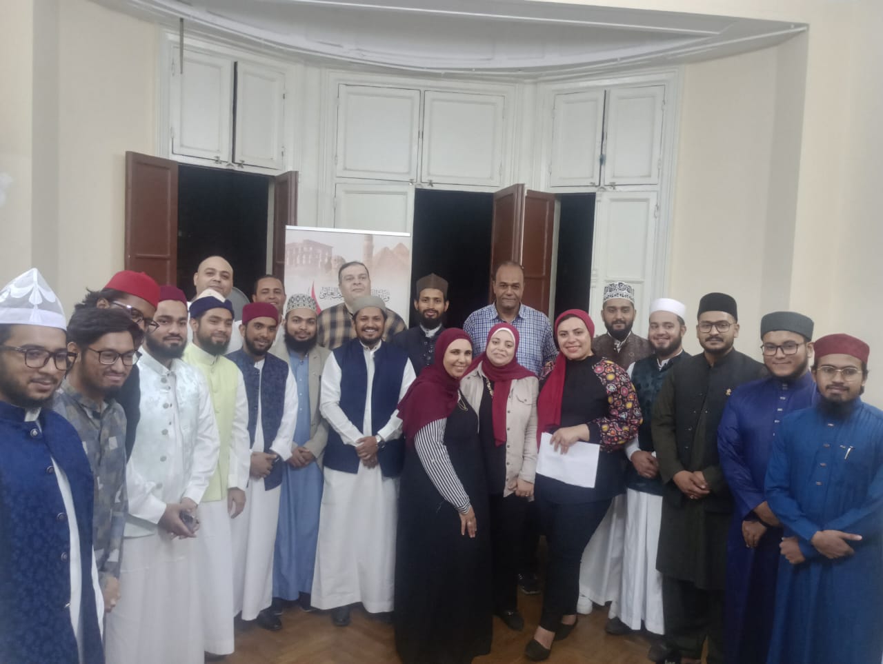 الوافدين تحتفل بالمولد النبوي الشريف بنادي الطلاب الوافدين
