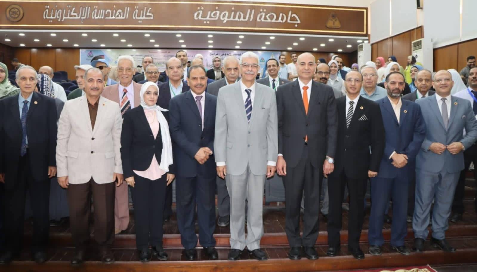 رئيس جامعة المنوفية يفتتح فاعليات المؤتمر الدولي الرابع لكلية الهندسة الالكترونية
