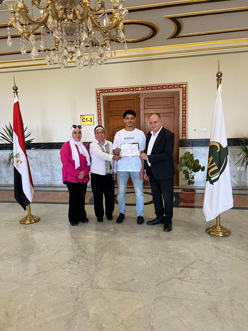 القاهرة الأهلية تعلن فوز الطالب سيف الشحات بالمركز الأول في بطولة الجامعة لتنس الطاولة