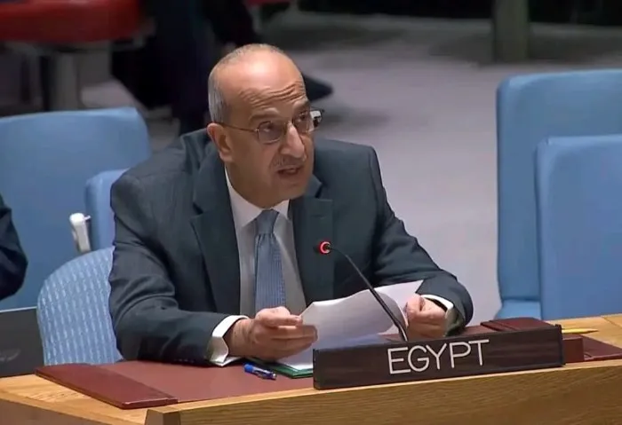 كلمة مندوب مصر خلال جلسة لمجلس الأمن بشان الوضع في الشرق الأوسط