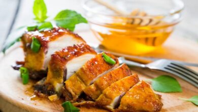 الدجاج المشوى بالعسل