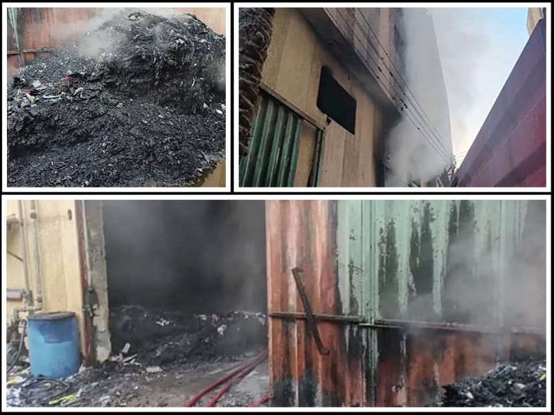 السيطرة على حريق مصنع تدوير القطن والأقمشة بالقليوبية