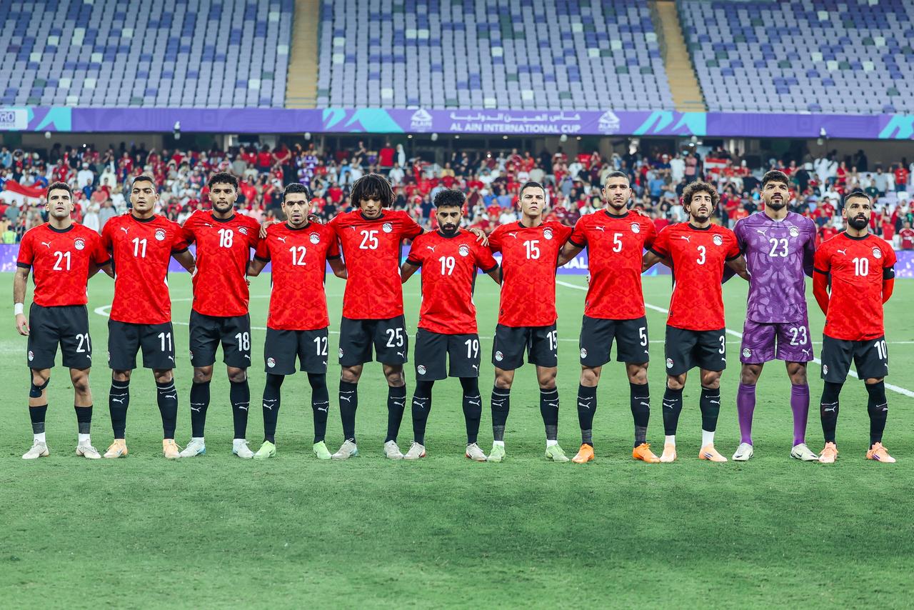 منتخب مصر يختتم تدريباته اليوم لمواجهة كاب فيردي فى دورة العين الودية