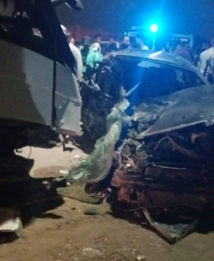 مصرع شخص وإصابة أخر في حادث تصادم سيارة بالقليوبية