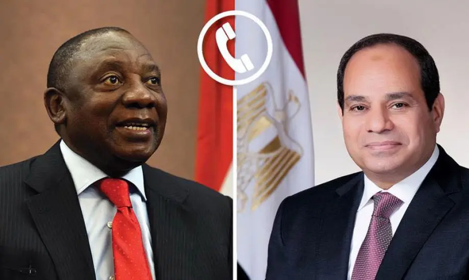 الرئيس السيسي يبحث هاتفيا مع نظيره الجنوب أفريقي مستجدات الأوضاع الإقليمية