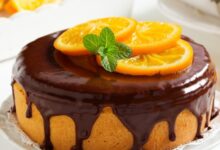 كيك البرتقال بالشوفان