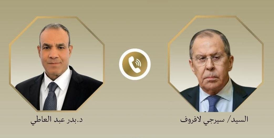 اتصال هاتفي بين وزير الخارجية ونظيره الروسي