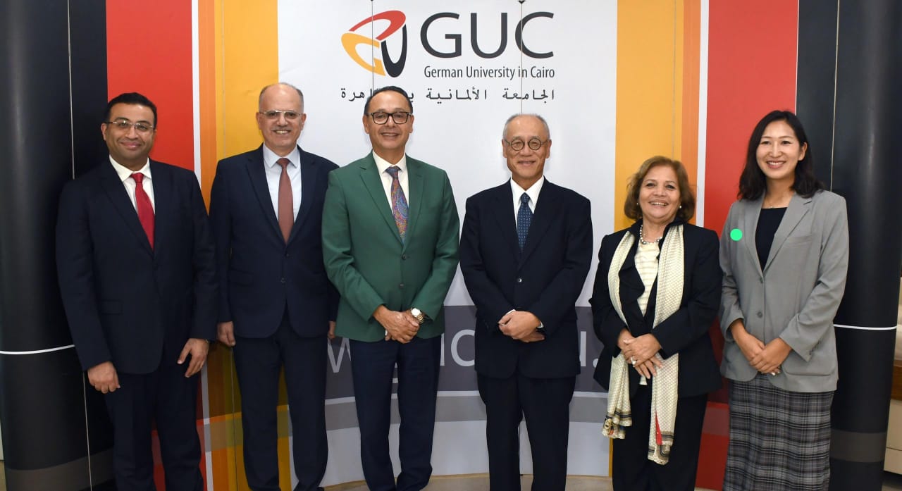 السفير اليابانى فى ضيافة الجامعة الألمانية بالقاهرة