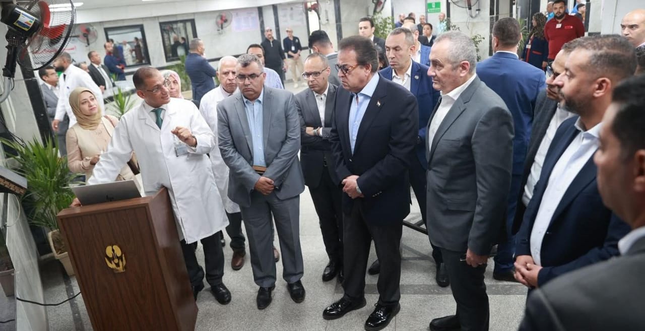 وزير الصحة يفتتح تطوير أقسام الطوارئ والعيادات الخارجية بمستشفى المطرية التعليمي