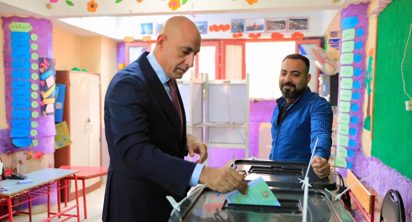 وزير التربية والتعليم يدلي بصوته في انتخابات مجلس النواب