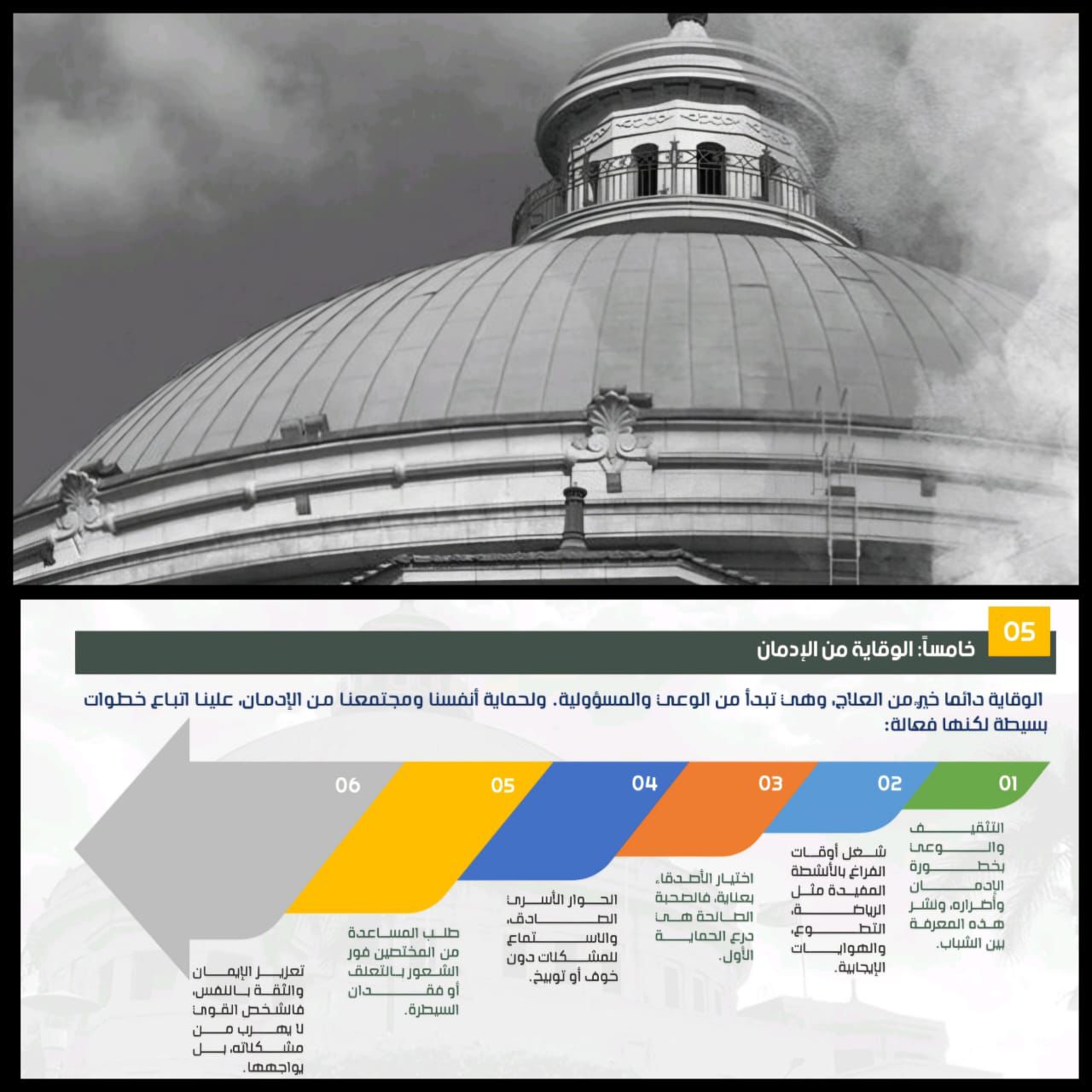 جامعة القاهرة تعرض نتائج حملة مكافحة الإدمان وتعاطي المخدرات