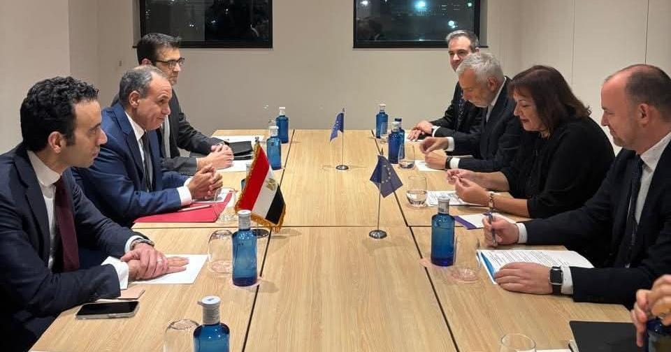 وزير الخارجية يلتقي المفوضة الأوروبية للمتوسط