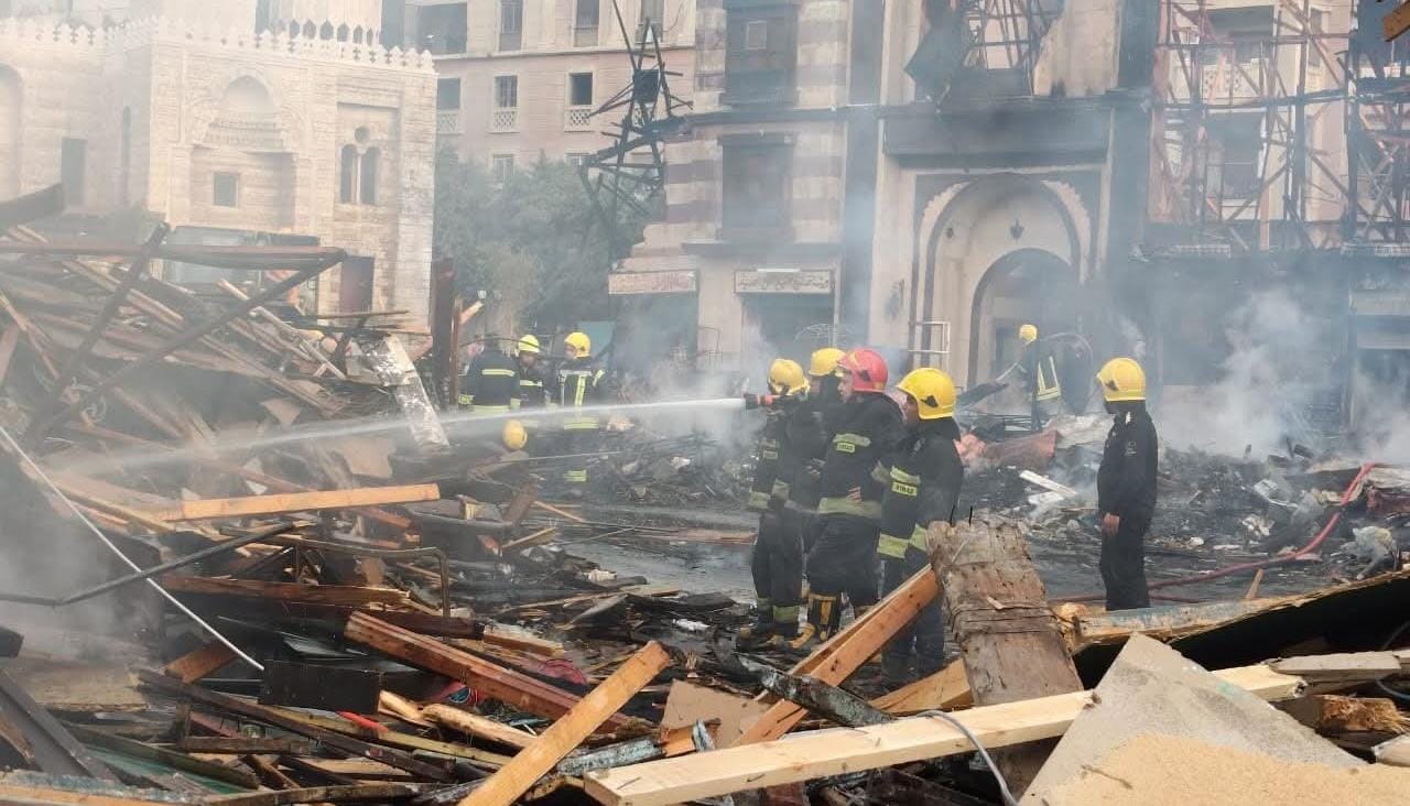 محافظ الجيزة: السيطرة على حريق موقع التصوير باستوديو مصر