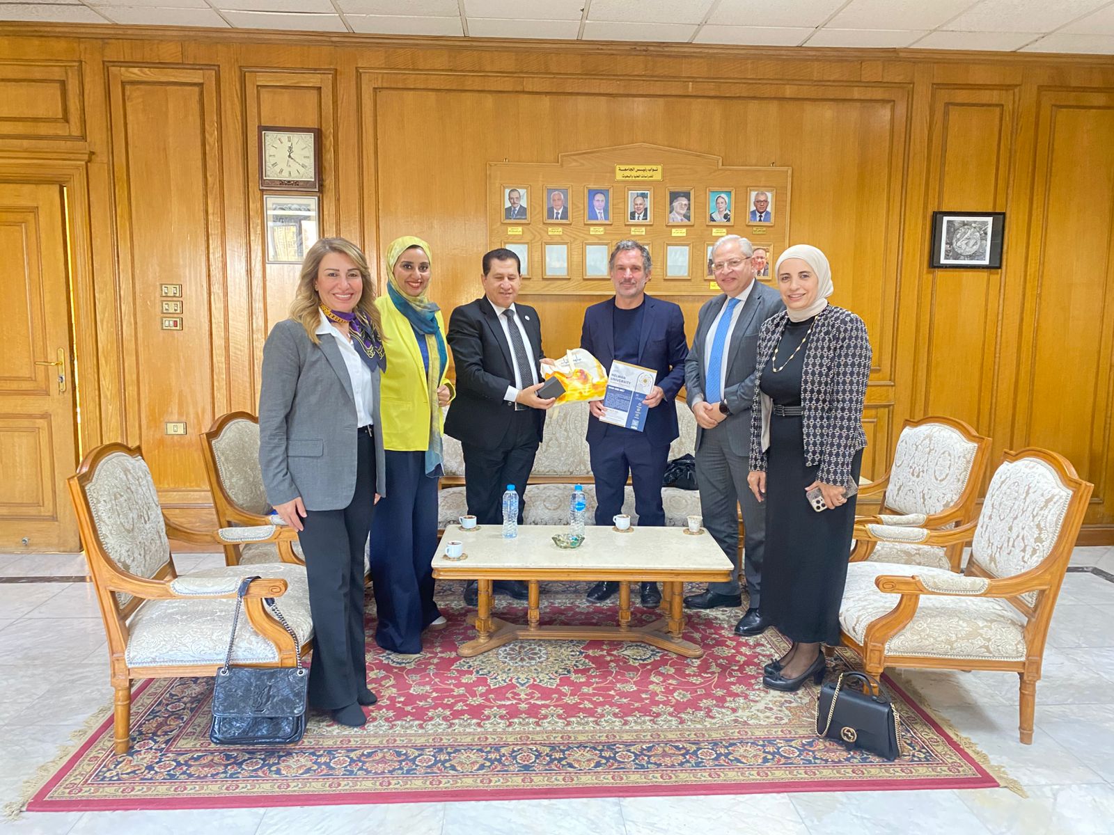 وفد زائر من جامعة نيرمبرغ التقنية لبحث التعاون مع جامعة حلوان