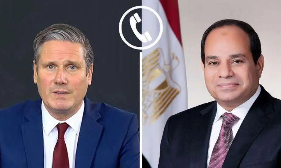 اتصال هاتفي بين السيسي ورئيس الوزراء البريطاني لبحث تطورات الأوضاع الإقليمية