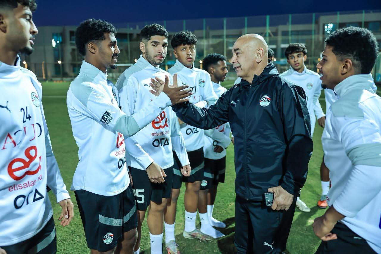 حسام حسن وإبراهيم حسن يزوران معسكر منتخب مصر مواليد ٢٠٠٧