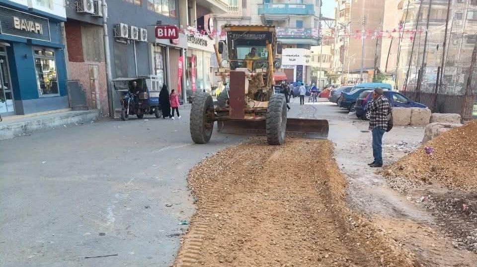 استكمال أعمال رد الشىء لأصله بنطاق شارع وزير بمدينة دمياط
