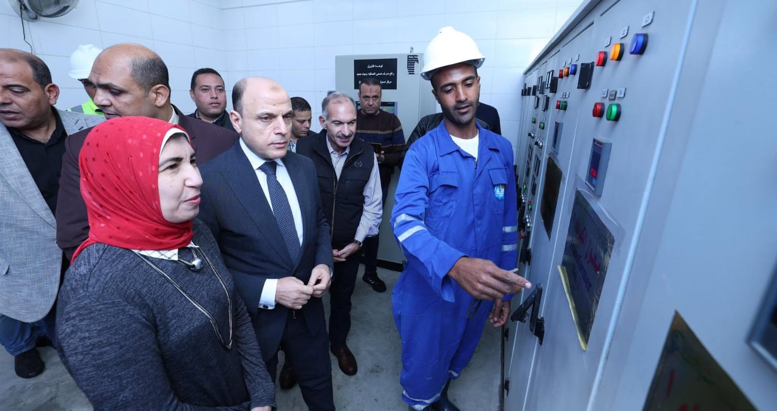 محافظ كفرالشيخ يفتتح مشروع محطة رفع الصرف الصحي بقرية الصافية