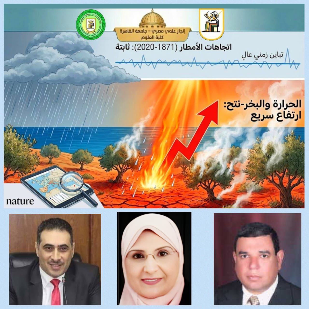 إنجاز علمي بجامعة القاهرة يكشف حقائق جديدة حول مناخ البحر المتوسط