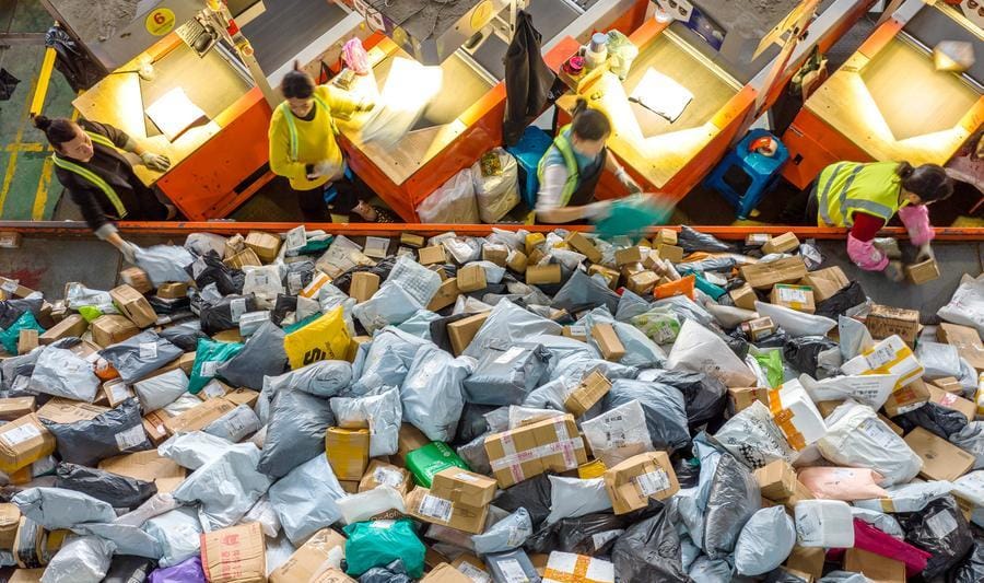قطاع التوصيل السريع في الصين يتعامل مع أكثر من 6200 طرد في الثانية
