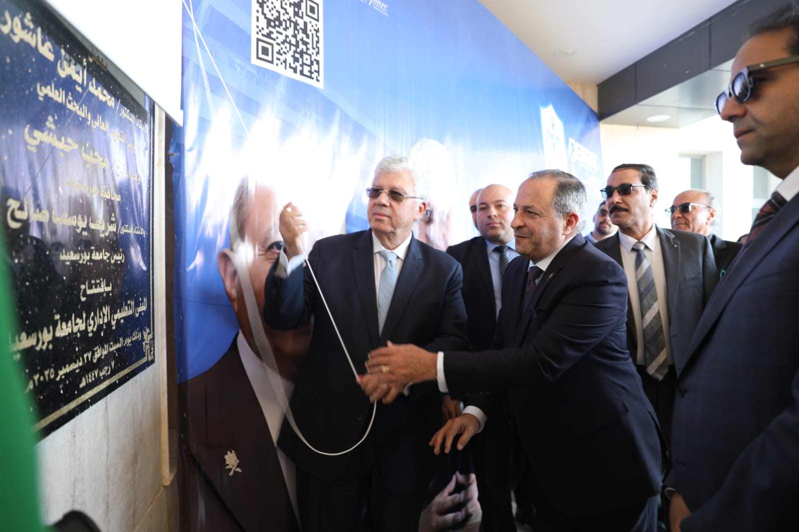 أفتتاح مشروعات تعليمية وخدمية بجامعة بورسعيد