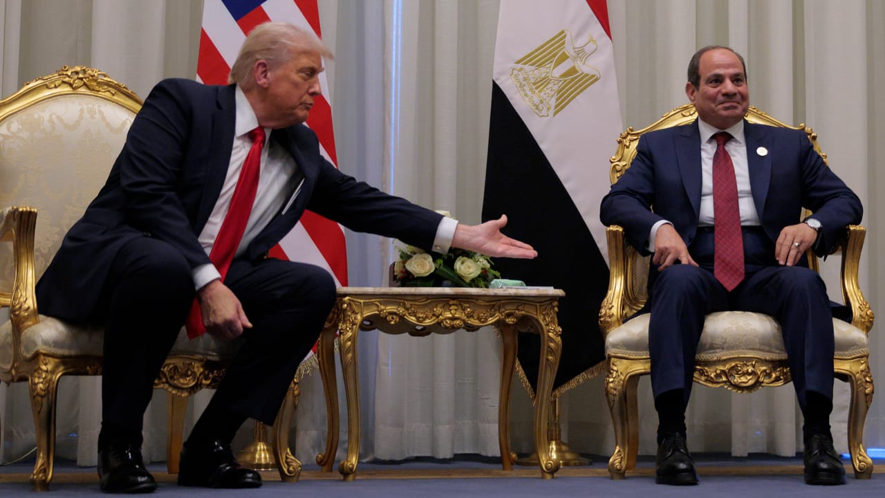 تفاصيل لقاء السيسي وترامب بمنتدى دافوس