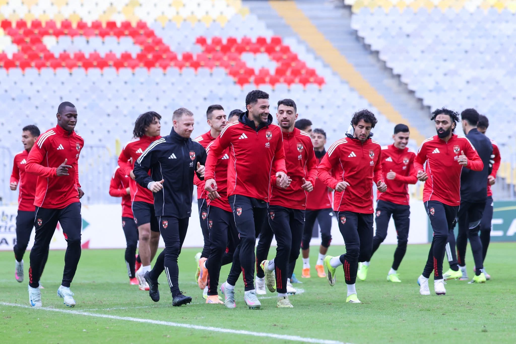 الأهلي يختتم تدريباته اليوم استعدادًا لمواجهة وادي دجلة