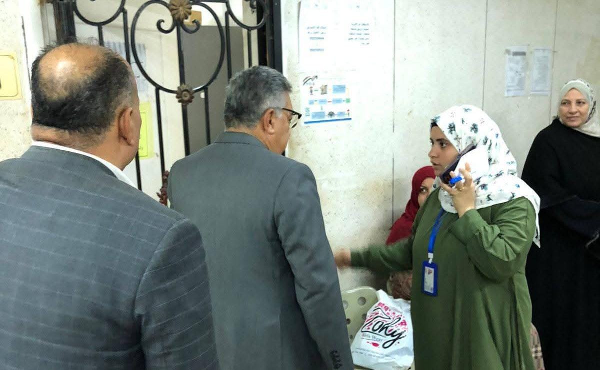 محافظ الدقهلية في زيارة مفاجئة لعيادة التأمين الصحي بجديلة