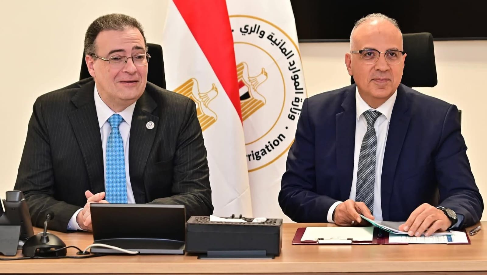 وزير الري يبحث مع رئيس "التنظيم والإدارة" مقترحات التطوير المؤسسي بالوزارة