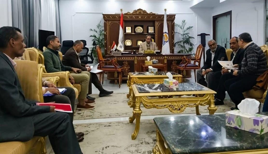 محافظ قنا يبحث توصيل الكهرباء لتغذية مدينة "الأمل" و"قنا جاردنز" و"المنطقة الحرفية" بالعقب