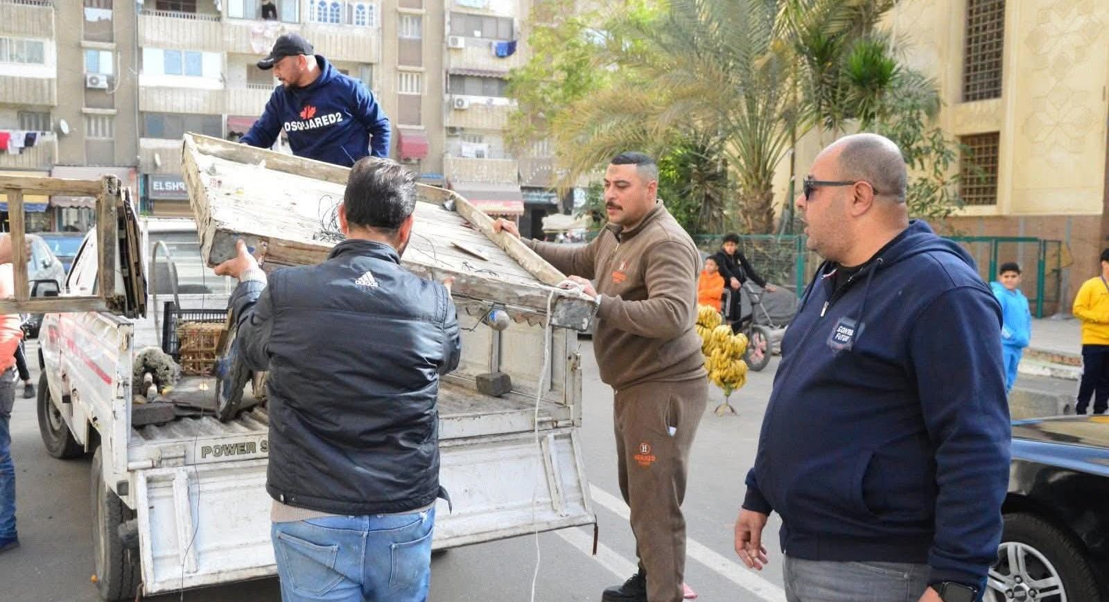 رفع الإشغالات والتعديات بحي العرب والضواحي ومدينة بورفؤاد