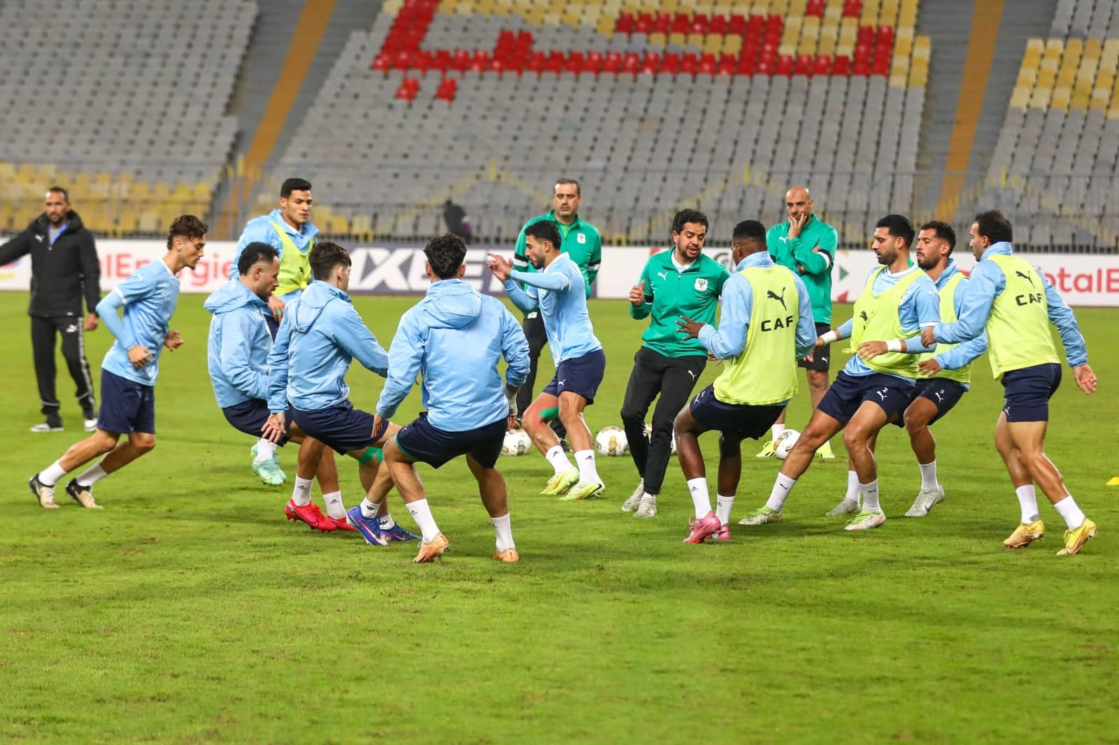 المصري يختتم تدريباته اليوم استعدادًا لمواجهة الزمالك بالكونفدرالية