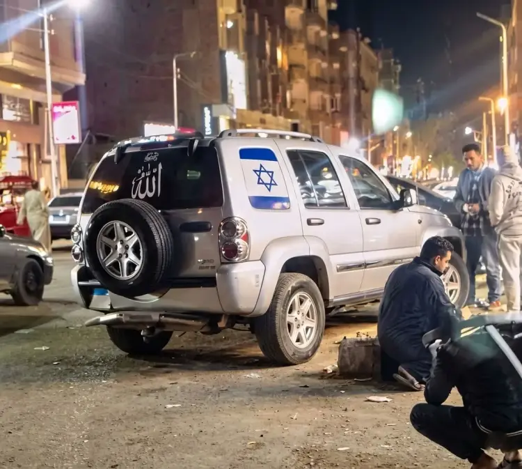 تفاصيل جديدة في واقعة سيارة «ملصق إسرائيل» بكرداسة