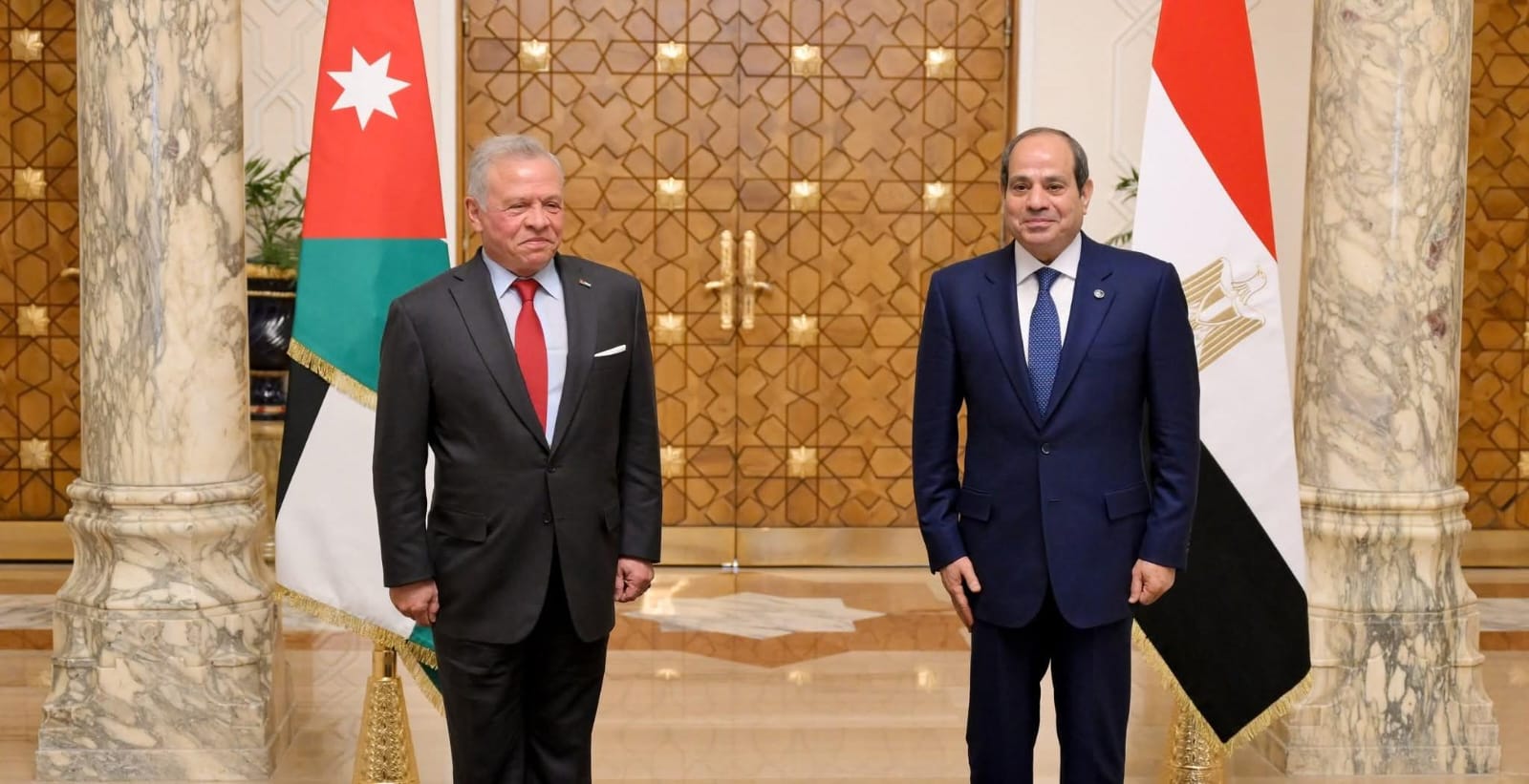 الرئيس السيسي والملك عبد الله يؤكدان ضرورة التنفيذ الكامل لاتفاق وقف الحرب في قطاع غزة