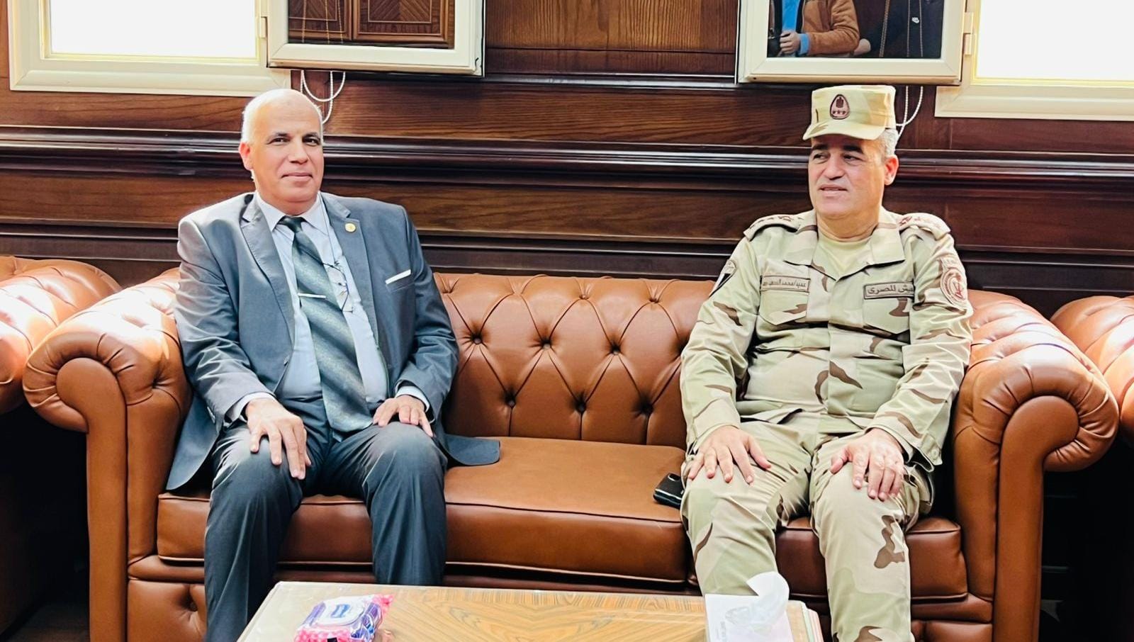 رئيس جامعة الدلتا التكنولوجية يستقبل المستشار العسكري لمحافظة المنوفية لبحث تعزيز برامج التربية العسكرية والوطنية