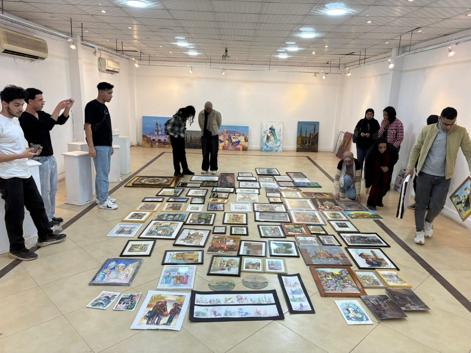 معرض «رسم مصر 15» بتربية فنية جامعة العاصمة