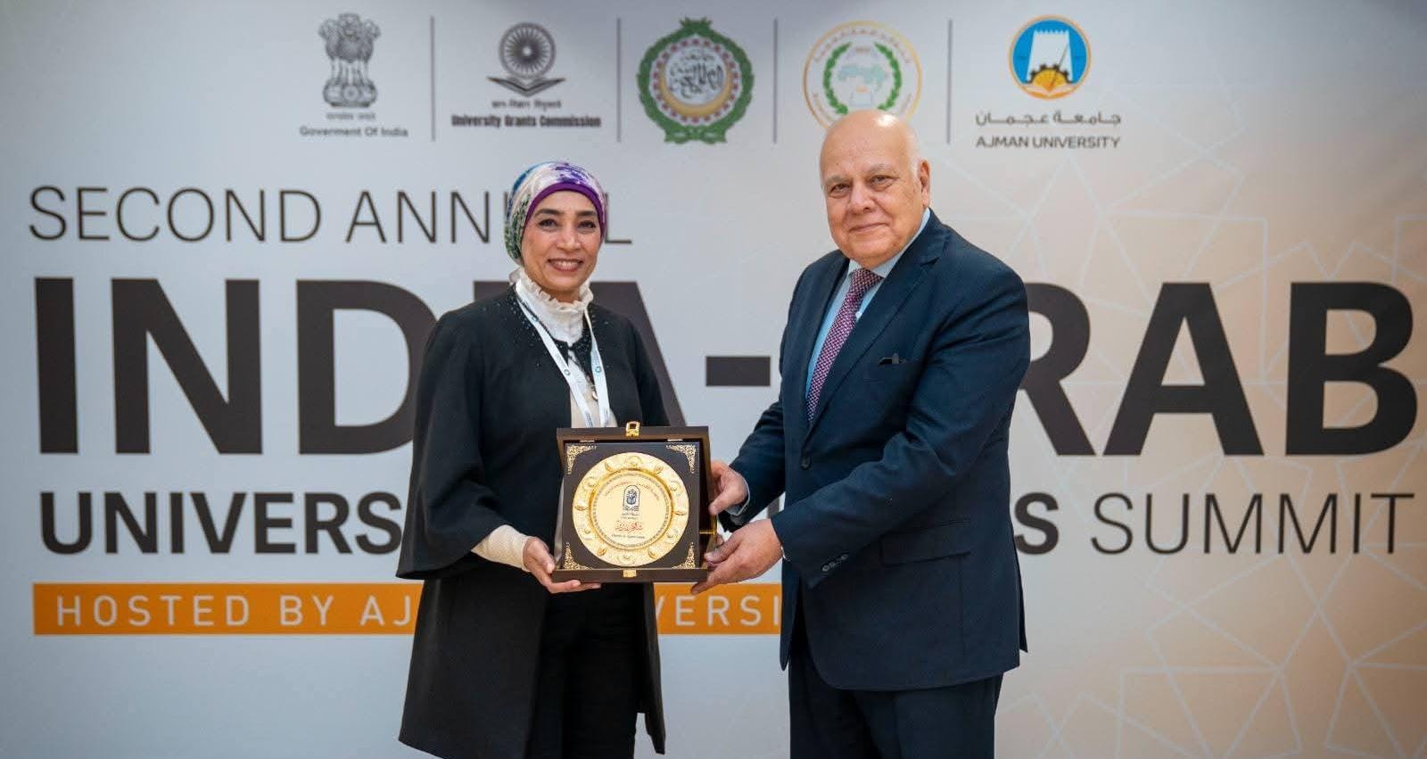 رئيس جامعة الأقصر تشارك في القمة الثانية لرؤساء الجامعات العربية الهندية بجامعة عجمان