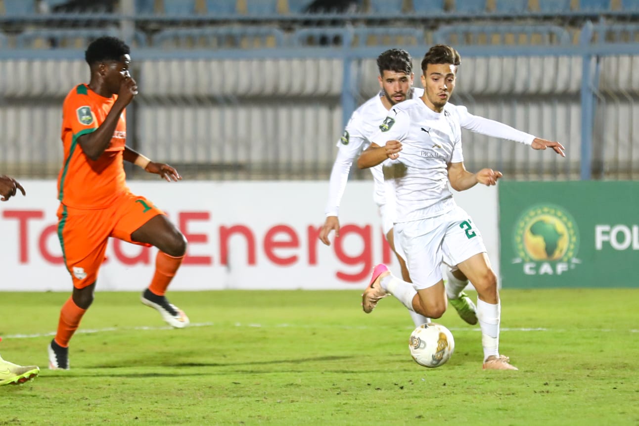 المصري يفوز علي زيسكو يونايتد ويتأهل لدور الـ8